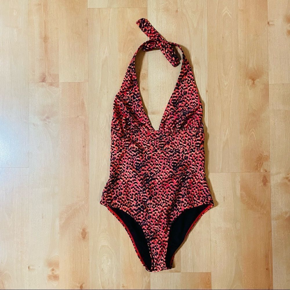 French Connection Halter One Piece Swimsuit